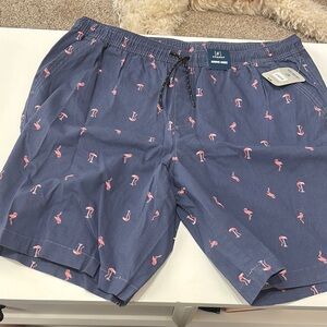 Goodfellow & Co Blue Flamingo Board Shorts